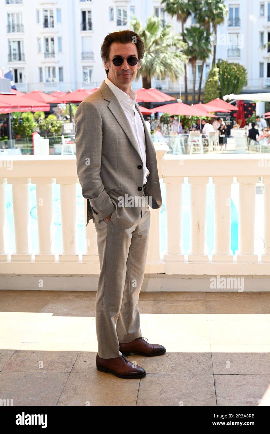 Cannes, . 23rd mai 2023. 76th Festival de Cannes 2023, film Photocall "kidnappé". Photo Fabrizio Gifuni crédit: Agence de photo indépendante/Alamy Live News Banque D'Images