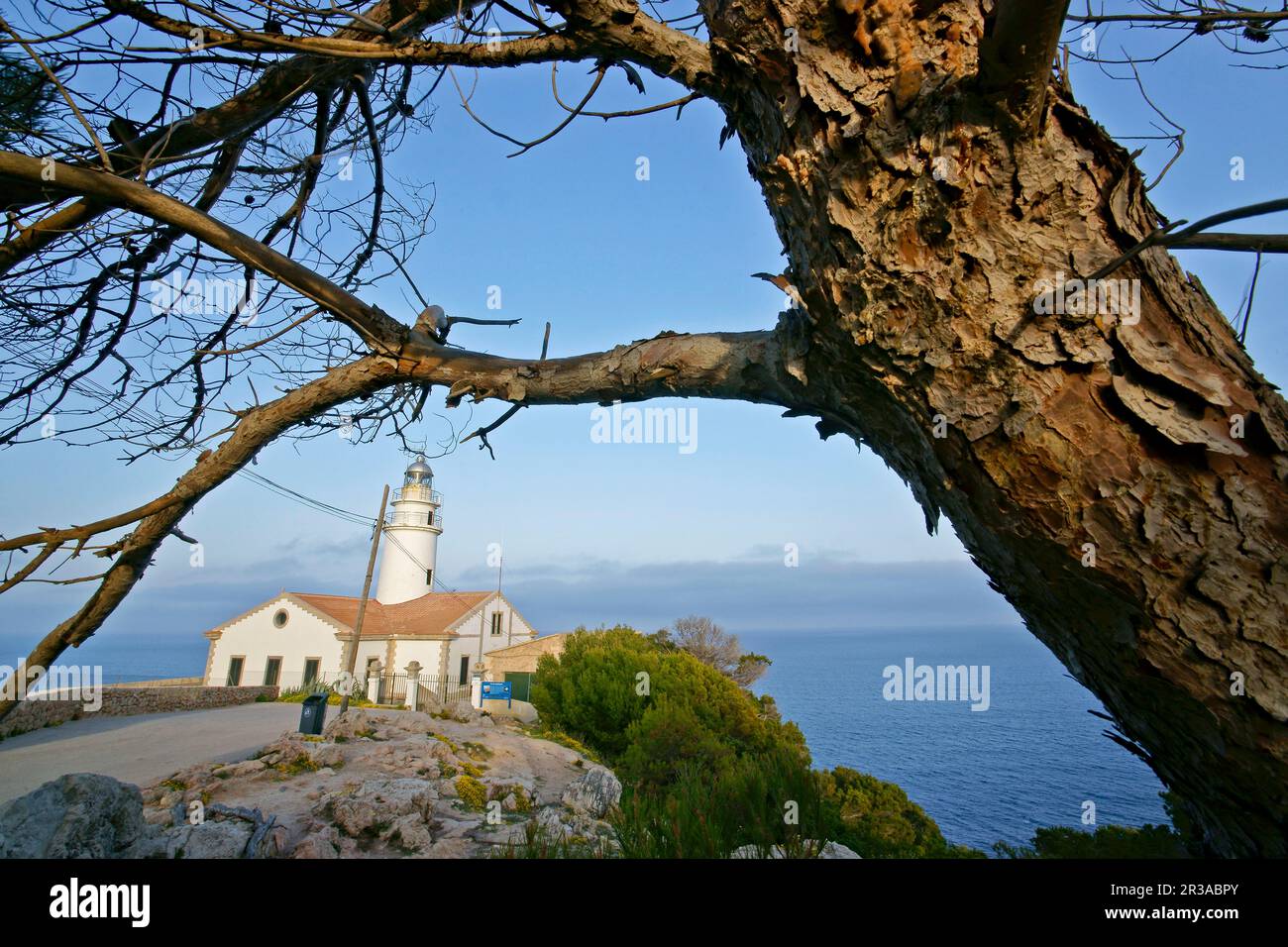 Faro de Capdepera, año 1861.Mallorca.Islas Baleares. España. Banque D'Images