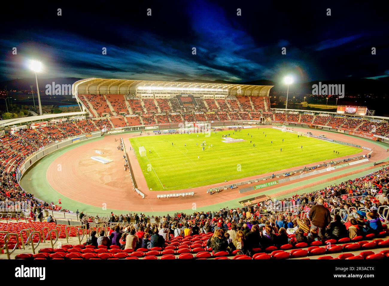 Ono estadi (Campo del RCD Mallorca Palma Mallorca.)..Illes Balears.España. Banque D'Images