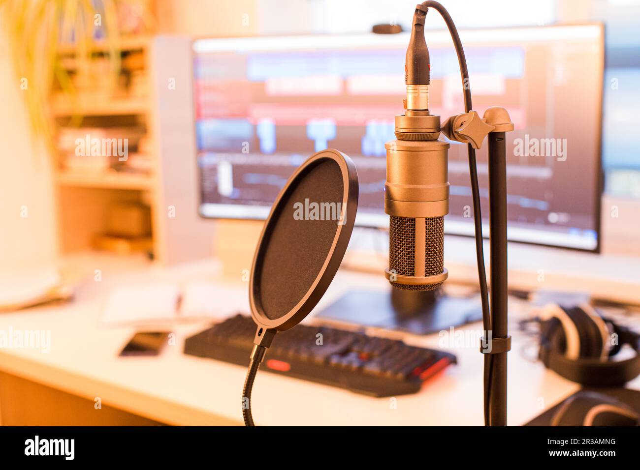 Le studio numérique pour la diffusion professionnelle en direct Banque D'Images