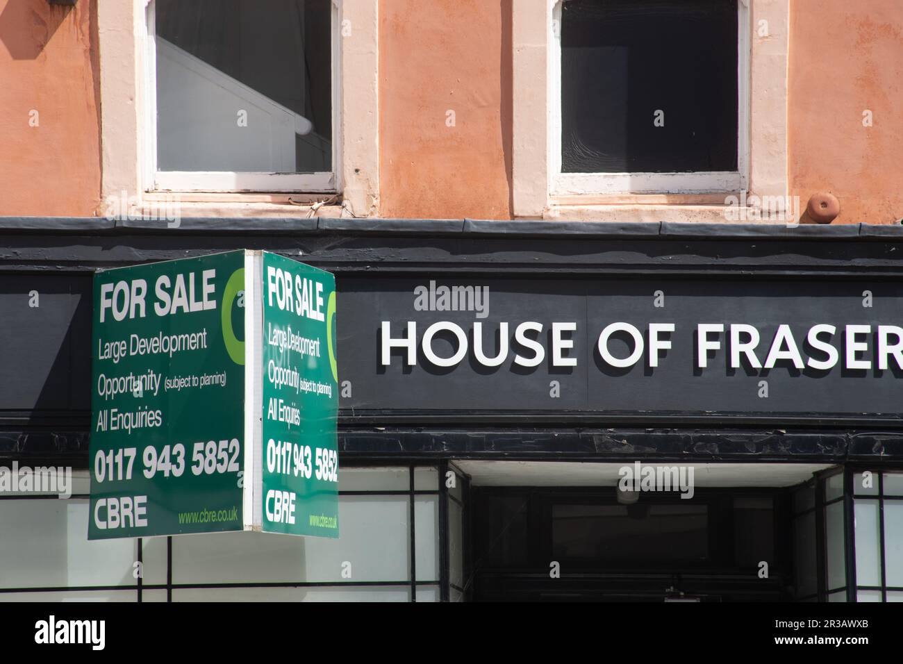 Magasin House of Fraser en vente Banque D'Images