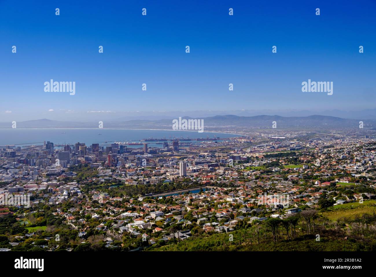 Afrique du Sud, province du Cap occidental, le Cap, vue sur la ville côtière Banque D'Images