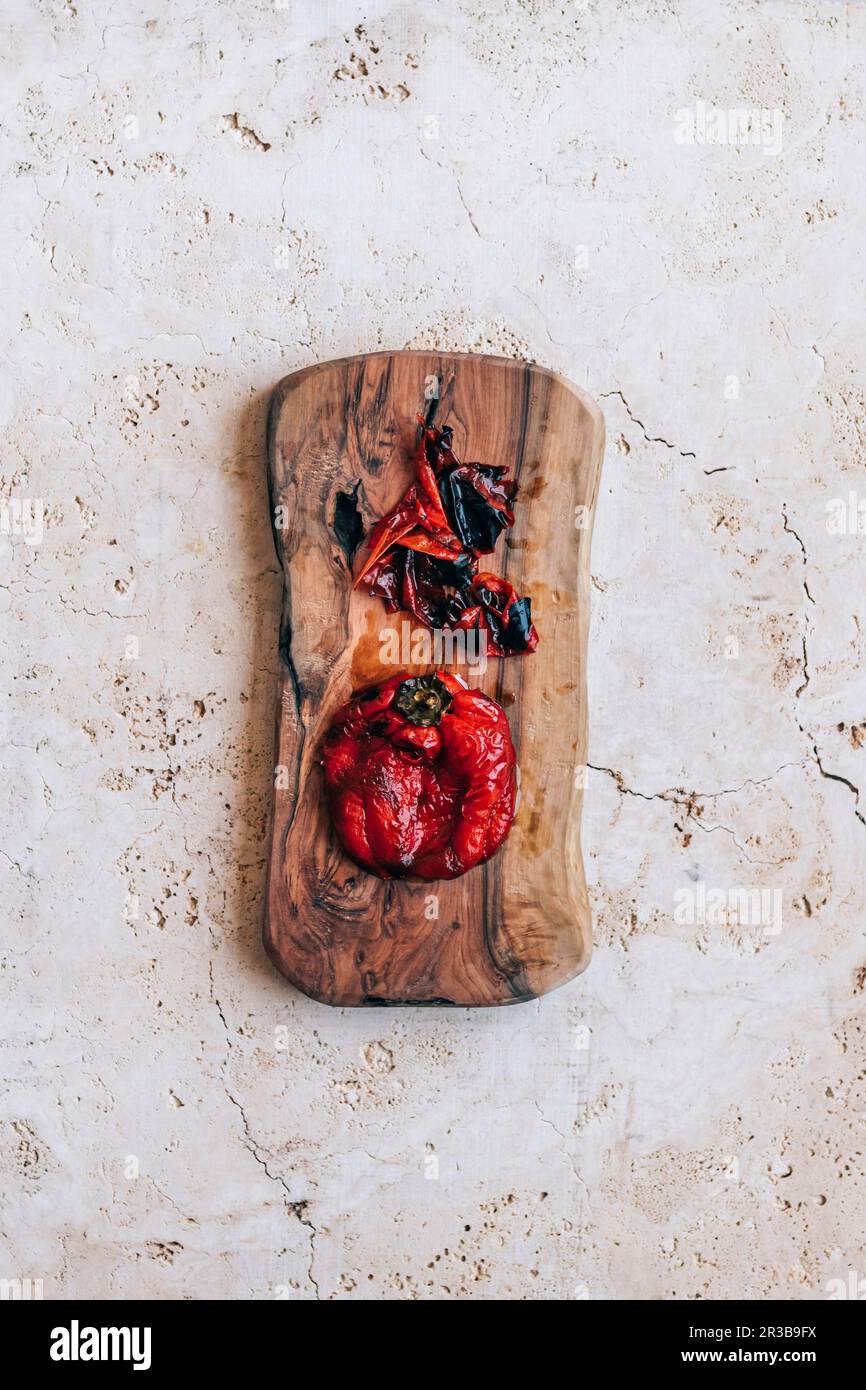 Poivron grillé pour pélailler Banque D'Images