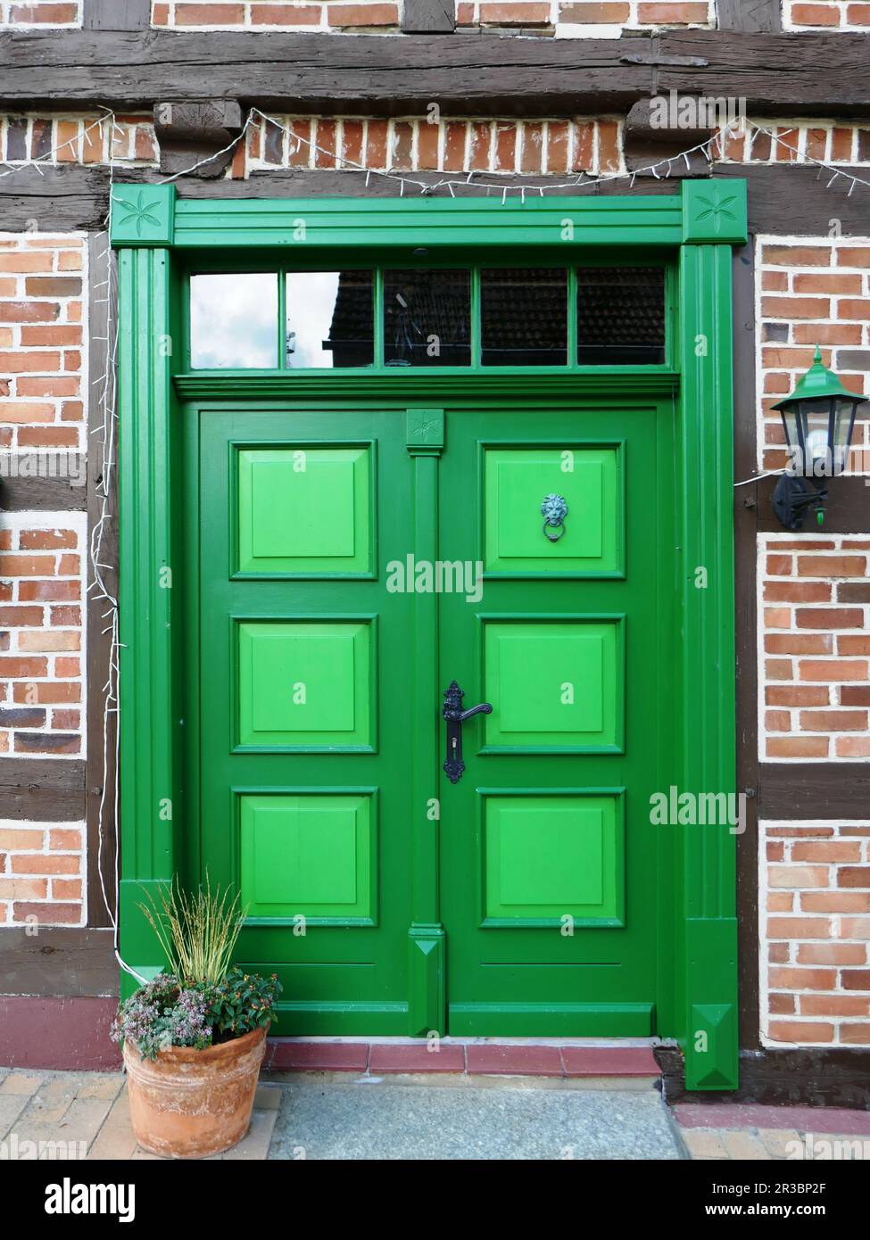 Ancienne porte avant, Lassan Banque D'Images