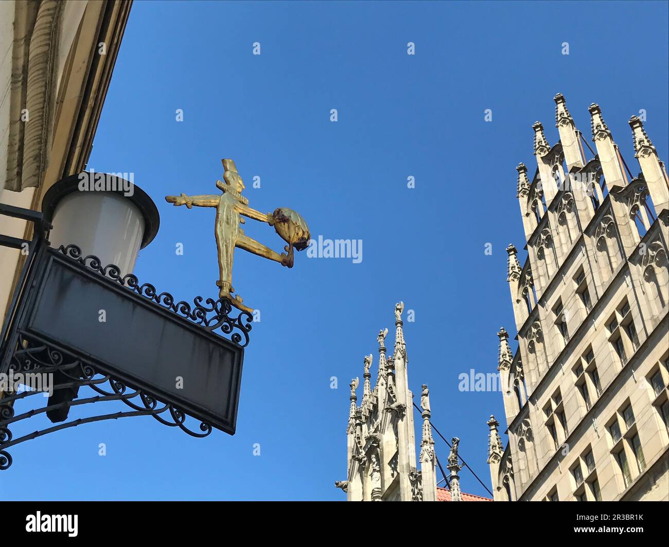 Maisons à pignons sur le Prinzipalmarkt Münster Banque D'Images