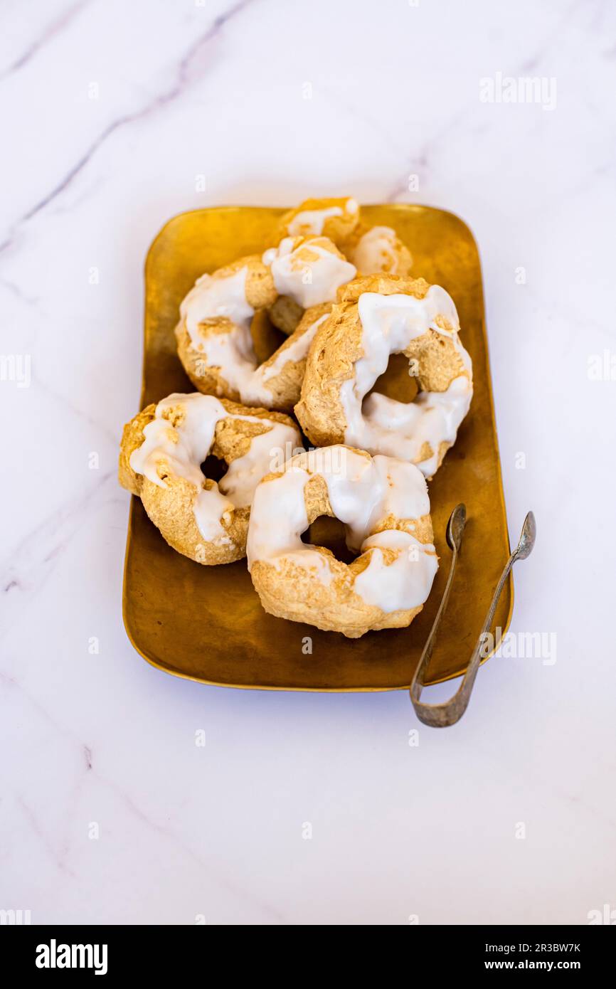 Sfenj - beignet de beignets marocains fait d'une pâte de levain collante et non sucrée pour le Ramadan Banque D'Images