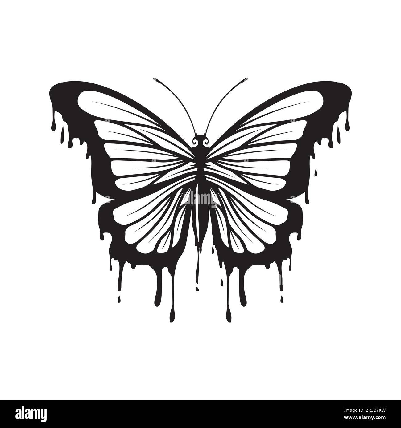 Beauté papillon vecteur icône animal design Illustration de Vecteur