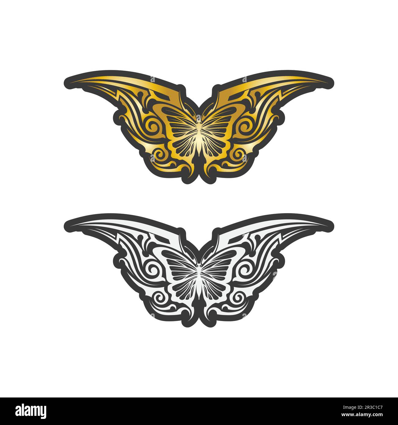 Beauté papillon vecteur icône animal design Illustration de Vecteur