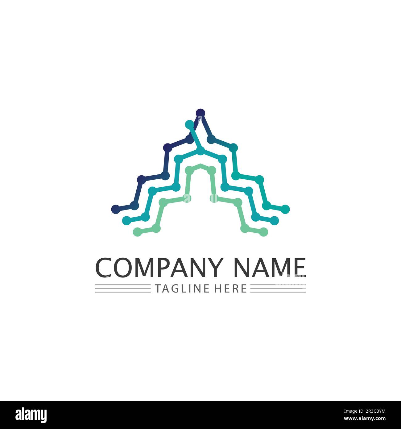Vecteur de conception d'icône et de logo d'entreprise Illustration de Vecteur