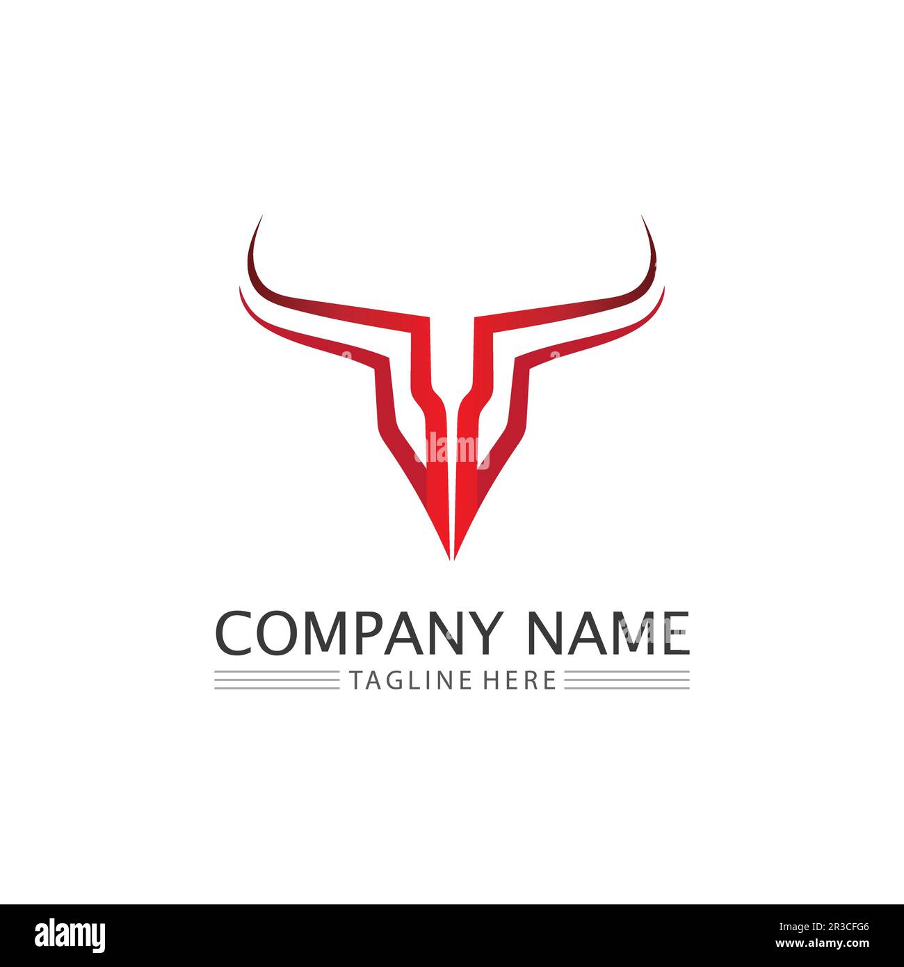 Corne de taureau et tête de buffle vache animal mascotte logo design vecteur pour sport corne de buffle animal mammifères tête logo sauvage matador Illustration de Vecteur