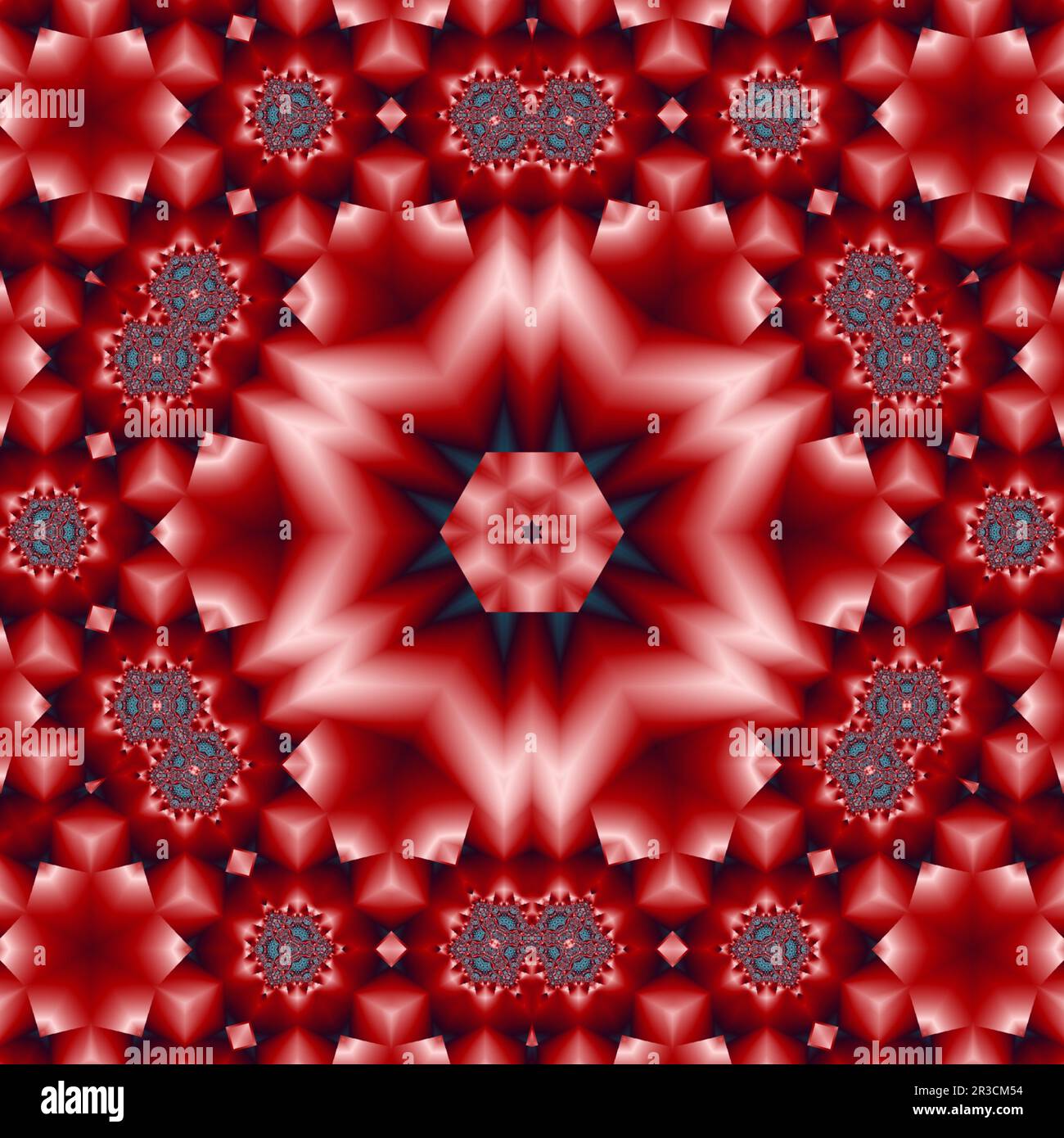 Arrière-plan fractal abstrait numérique généré Banque D'Images
