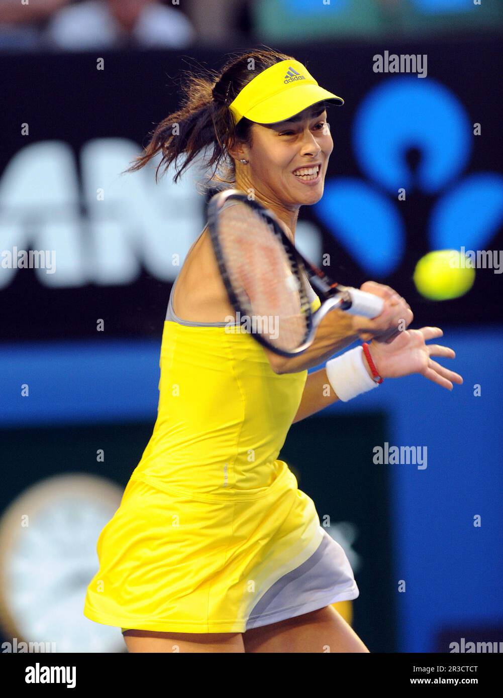 Ana Ivanovic (SRB) au quatrième tour de l'Open d'Australie 2013 Dimanche 20 janvier 2013., crédit : Avalon Banque D'Images