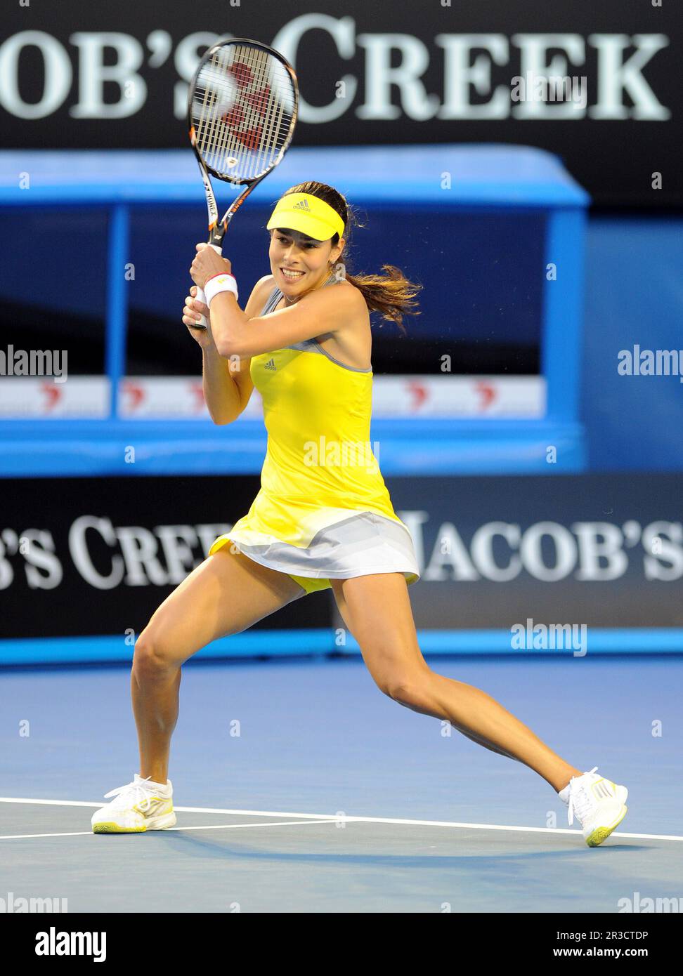 Ana Ivanovic (SRB) au quatrième tour de l'Open d'Australie 2013 Dimanche 20 janvier 2013., crédit : Avalon Banque D'Images