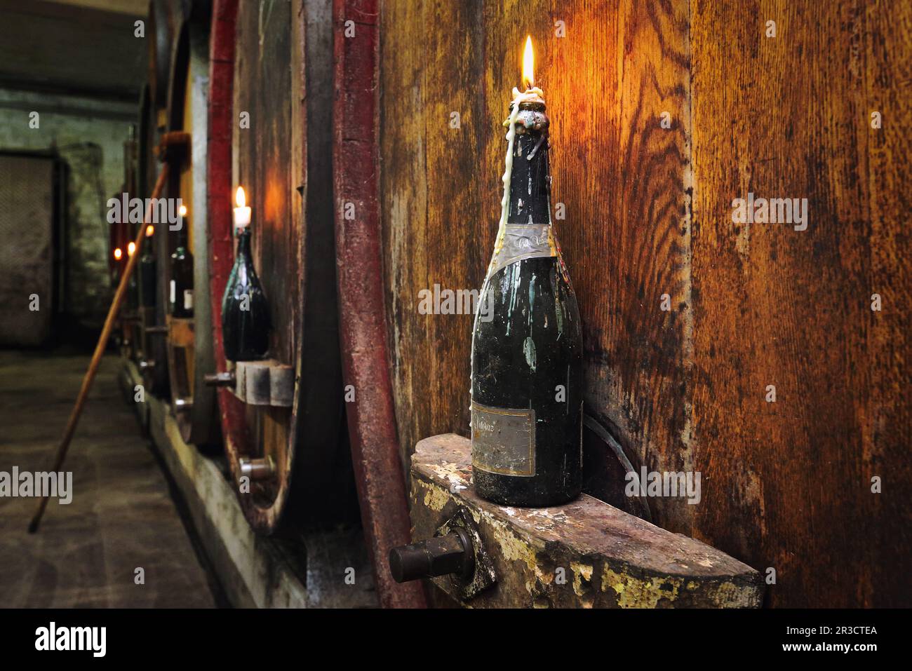 Ancienne cave à vin Banque D'Images