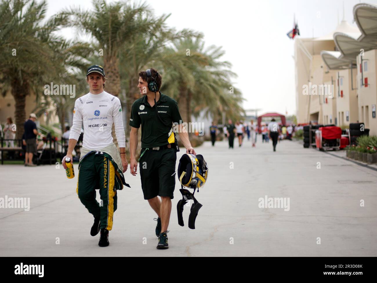 Charles pic (FRA), Catheram Formula One Team20 avril 2013. Championnat du monde de Formule 1, Rd 4, Grand Prix de Bahreïn, Sakhir, Bahreïn, Journée de qualification, Credi Banque D'Images