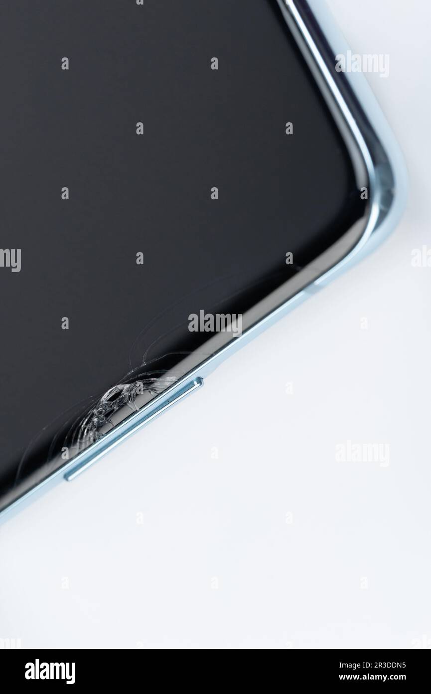 Écran bloqué de la vue macro du téléphone mobile Banque D'Images