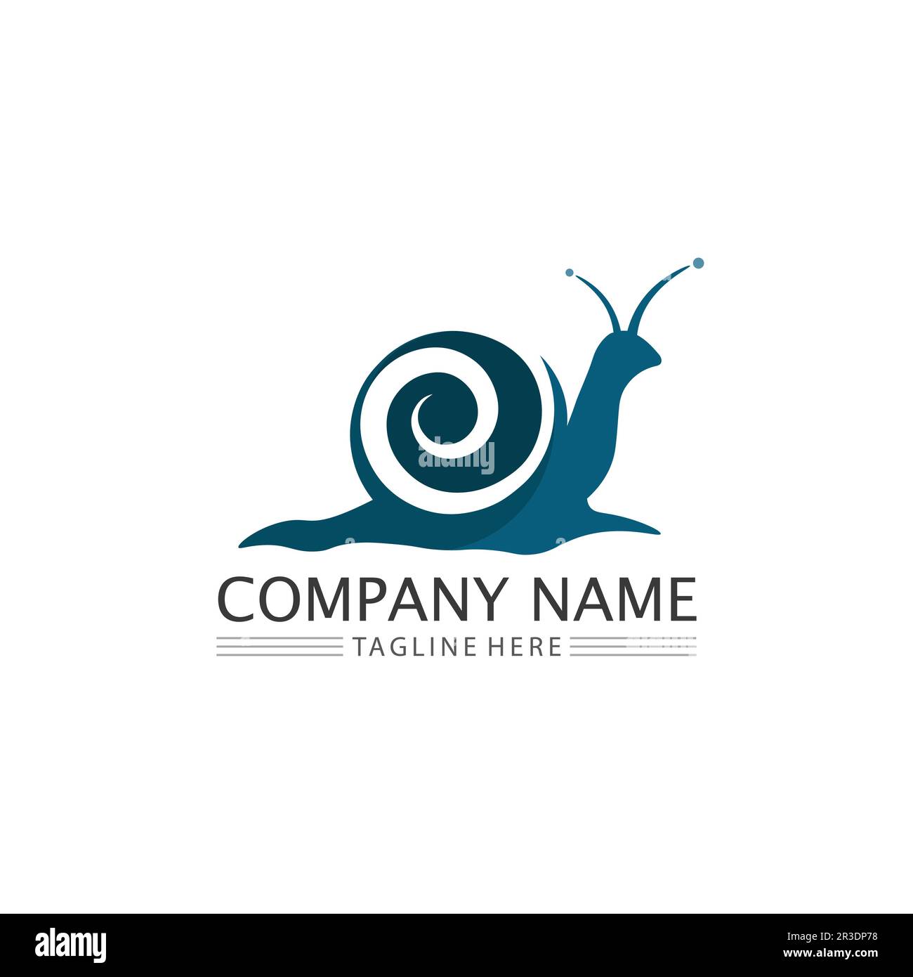 logo de l'escargot modèle vecteur icône illustration graphique de conception Illustration de Vecteur