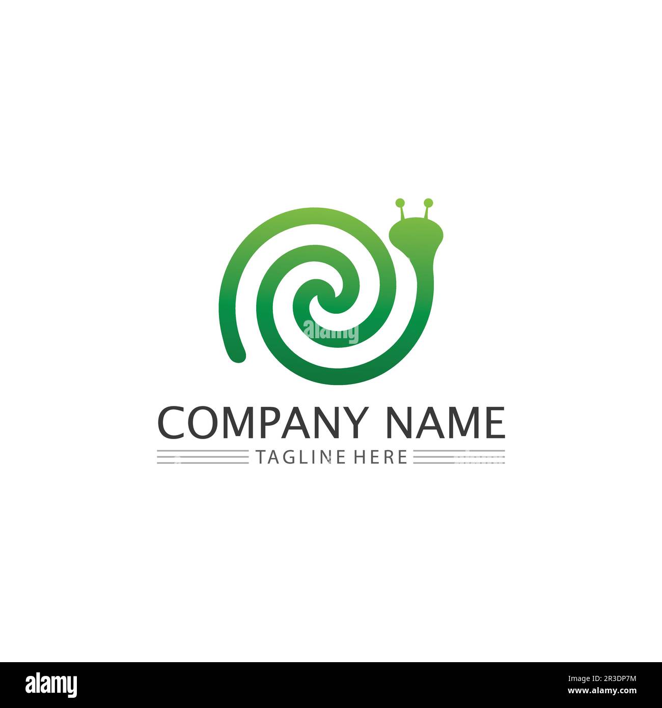 logo de l'escargot modèle vecteur icône illustration graphique de conception Illustration de Vecteur