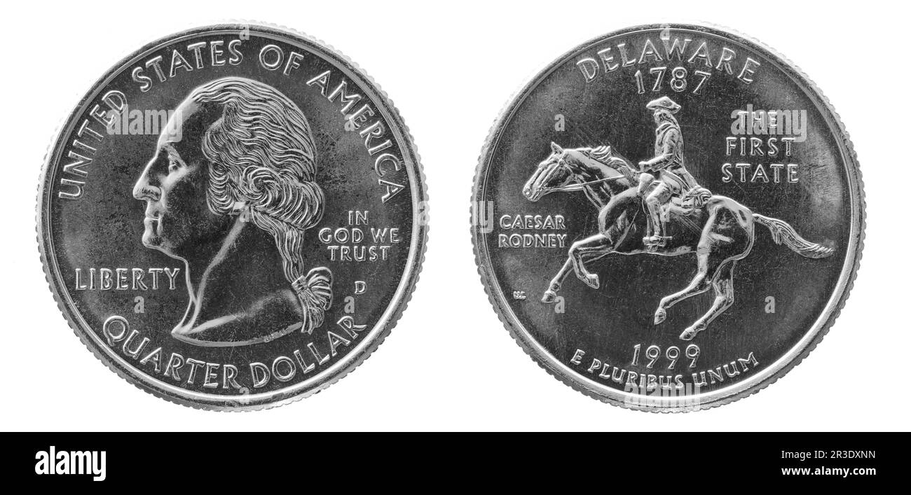 Trimestre pièce d'un dollar Banque D'Images