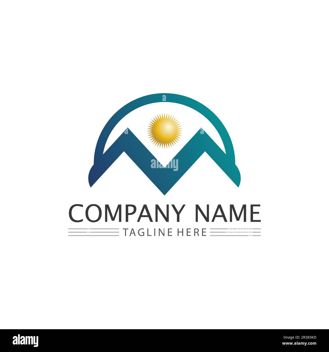 Mountain Icon logo Template Vector illustration design Outdoor Adventure et Expedition Design logo Illustration de Vecteur