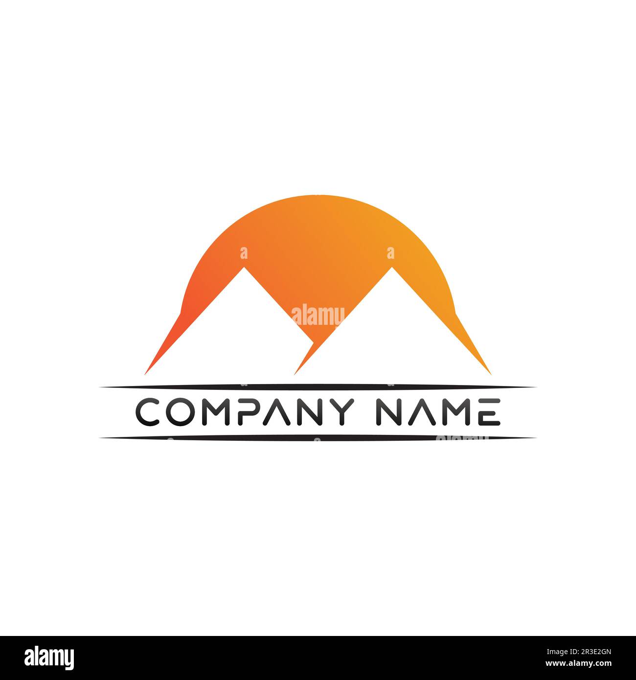 Mountain Icon logo Template Vector illustration design Outdoor Adventure et Expedition Design logo Illustration de Vecteur