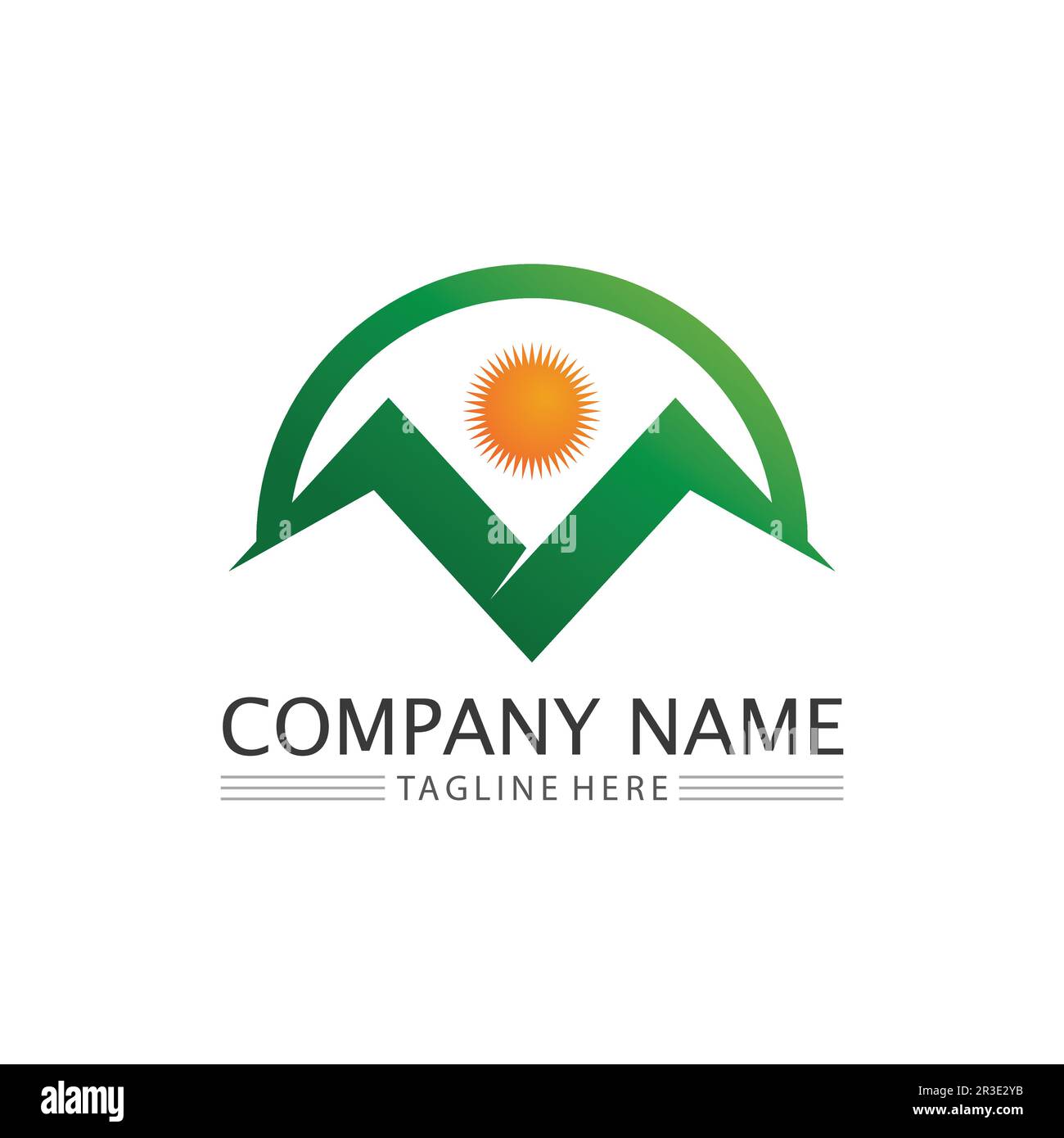 Mountain Icon logo Template Vector illustration design Outdoor Adventure et Expedition Design logo Illustration de Vecteur