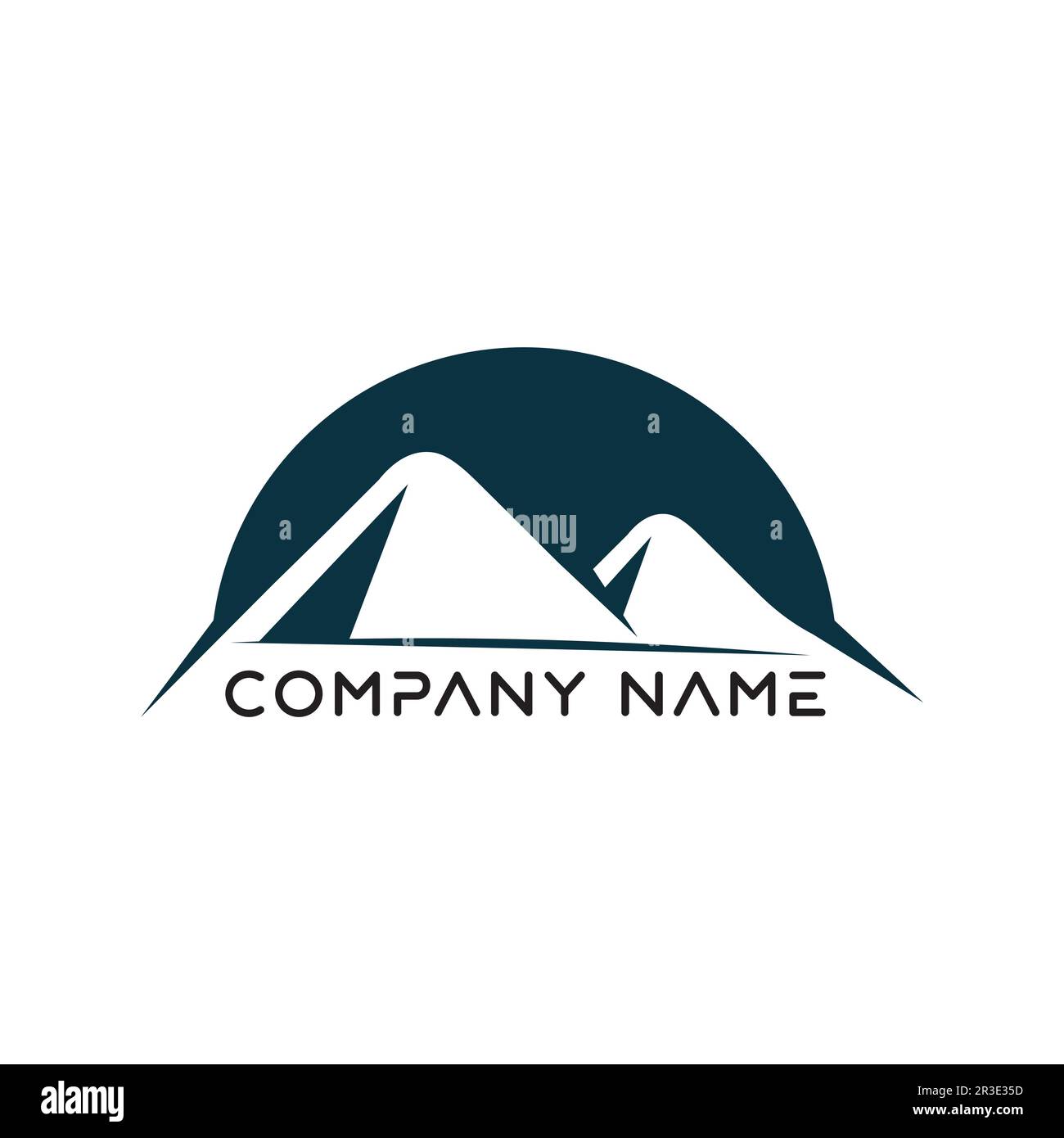 Mountain Icon logo Template Vector illustration design Outdoor Adventure et Expedition Design logo Illustration de Vecteur