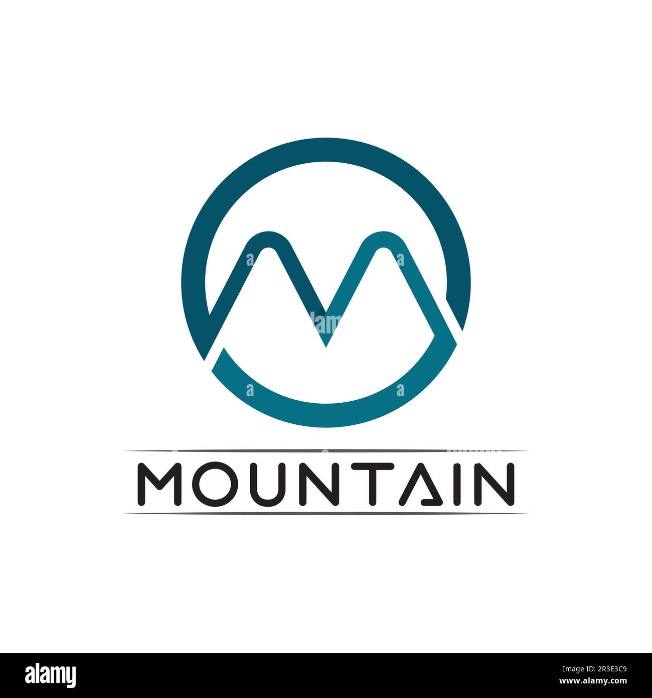 Mountain Icon logo Template Vector illustration design Outdoor Adventure et Expedition Design logo Illustration de Vecteur
