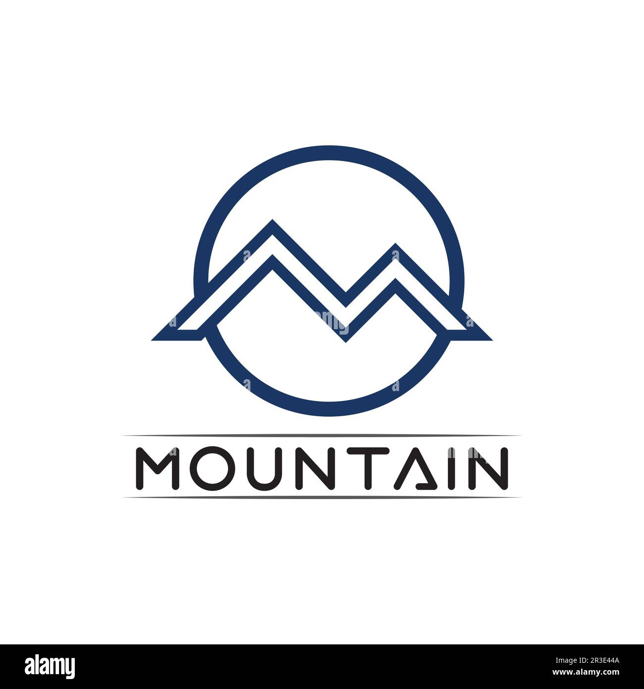 Mountain Icon logo Template Vector illustration design Outdoor Adventure et Expedition Design logo Illustration de Vecteur