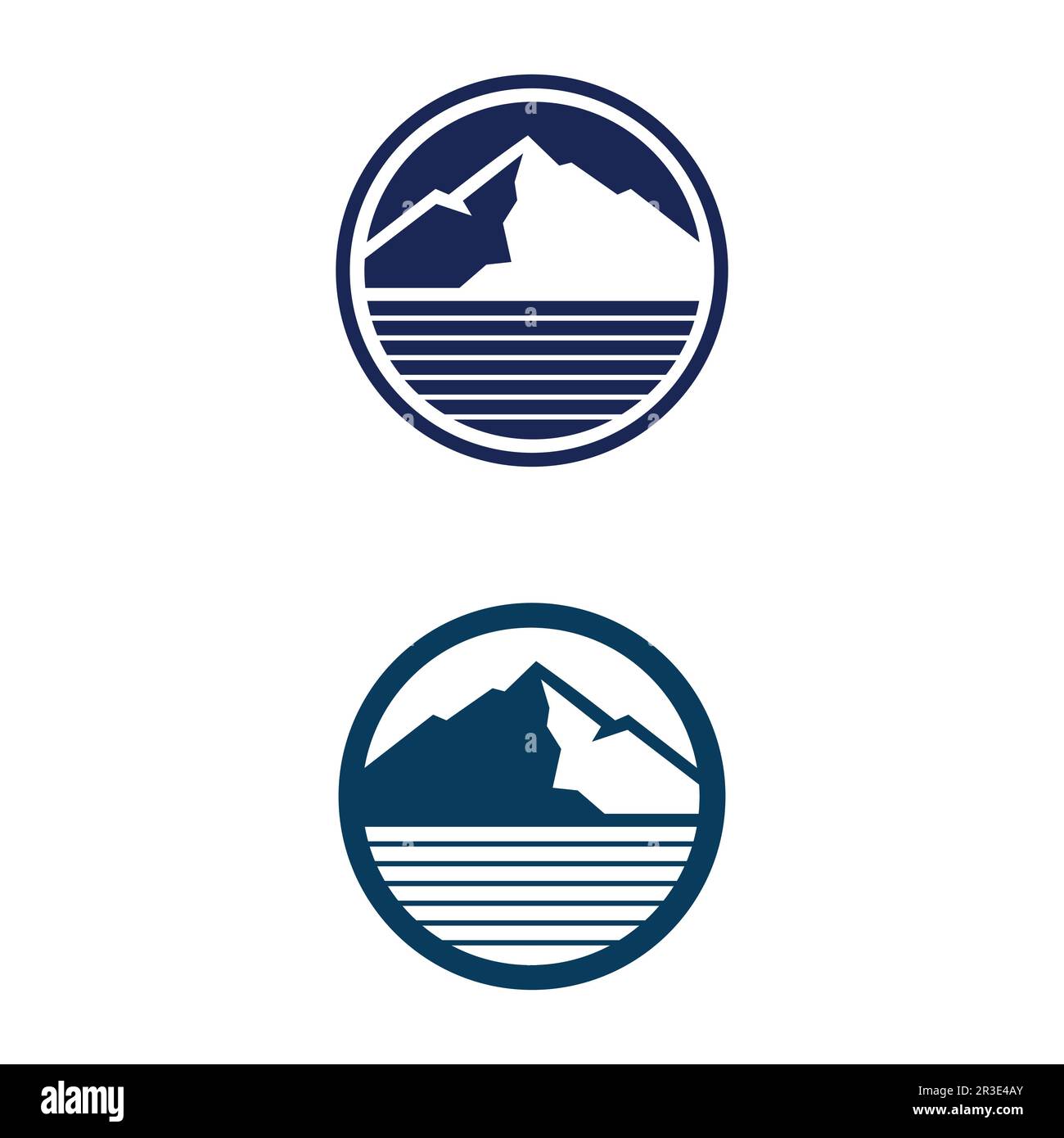 Mountain Icon logo Template Vector illustration design Outdoor Adventure et Expedition Design logo Illustration de Vecteur