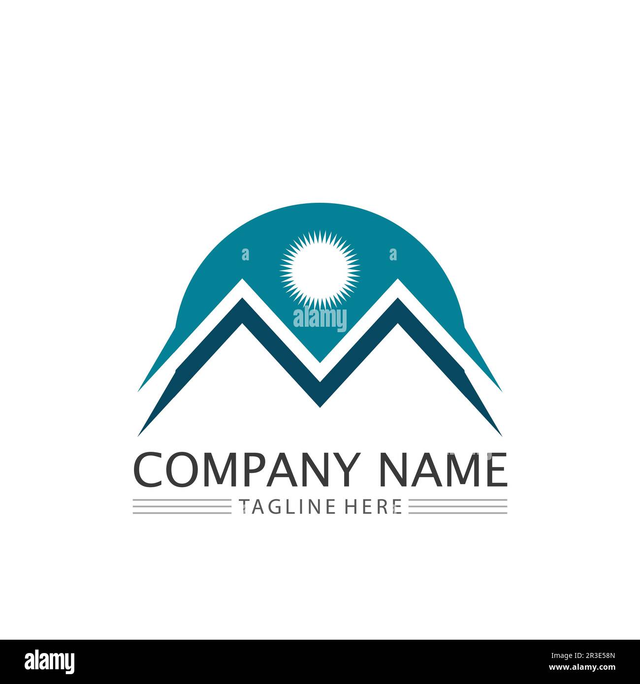 Mountain Icon logo Template Vector illustration design Outdoor Adventure et Expedition Design logo Illustration de Vecteur