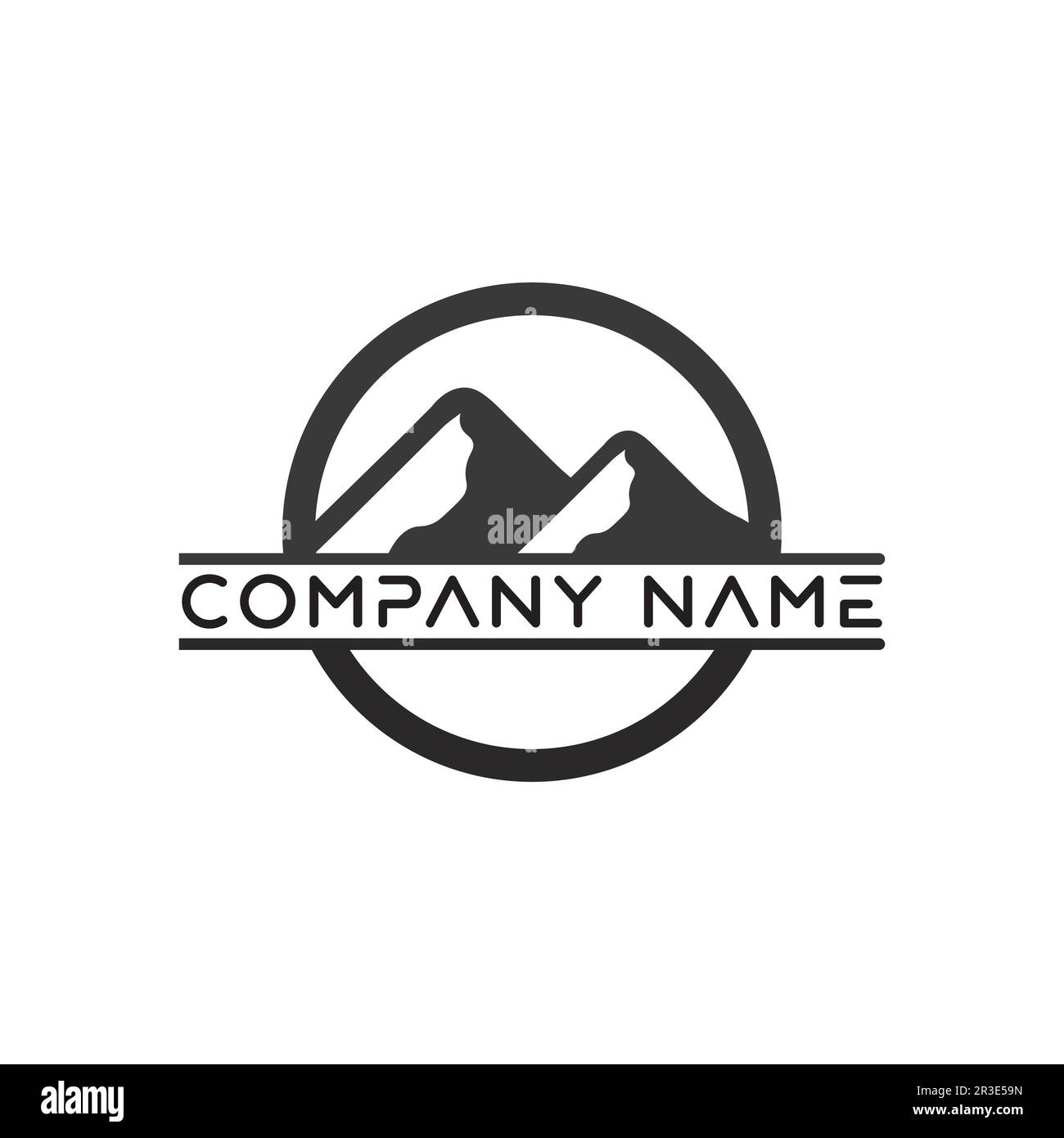 Mountain Icon logo Template Vector illustration design Outdoor Adventure et Expedition Design logo Illustration de Vecteur