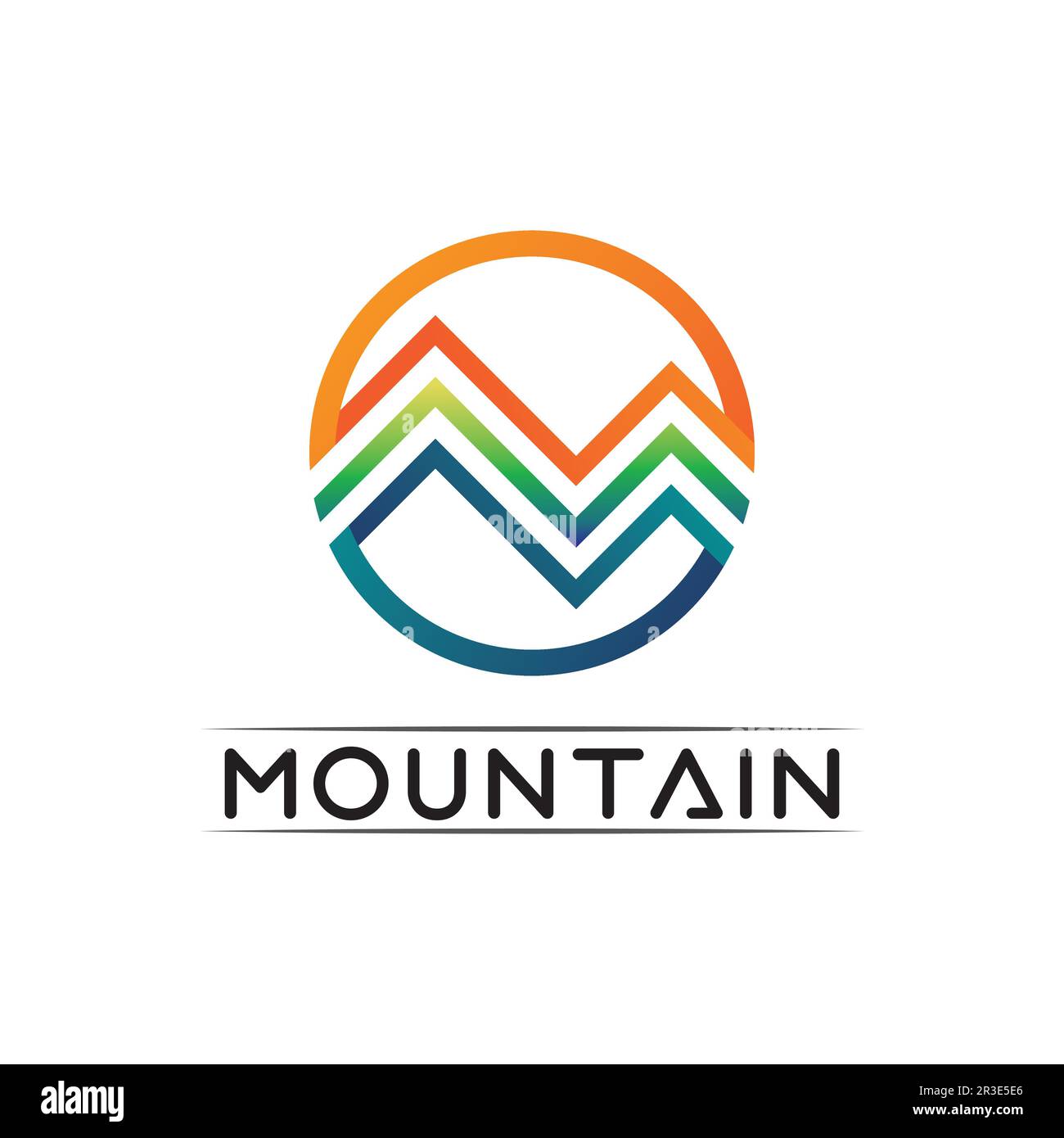 Mountain Icon logo Template Vector illustration design Outdoor Adventure et Expedition Design logo Illustration de Vecteur