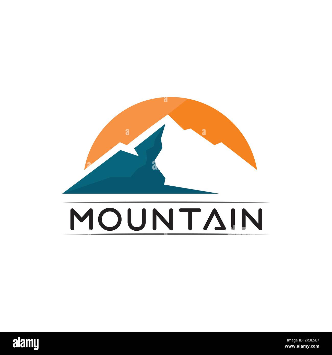 Mountain Icon logo Template Vector illustration design Outdoor Adventure et Expedition Design logo Illustration de Vecteur