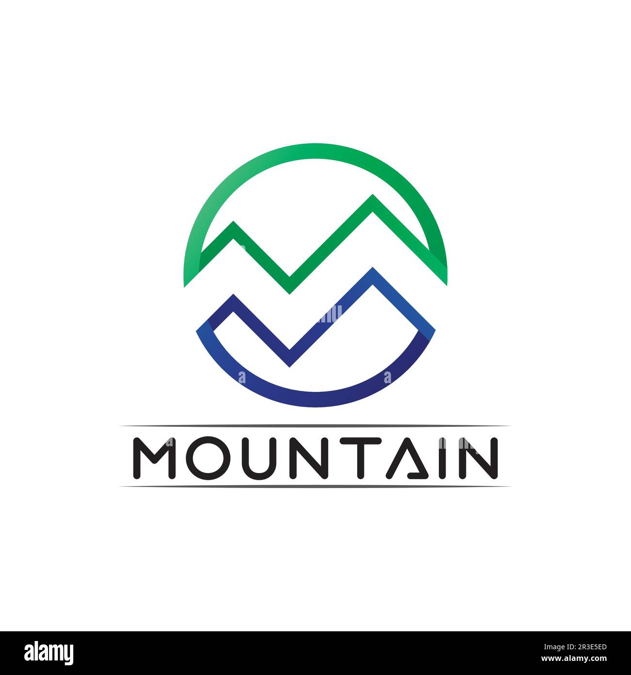 Mountain Icon logo Template Vector illustration design Outdoor Adventure et Expedition Design logo Illustration de Vecteur