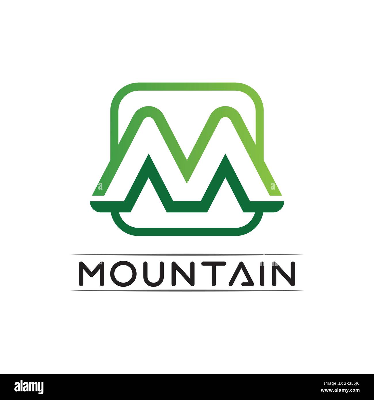 Mountain Icon logo Template Vector illustration design Outdoor Adventure et Expedition Design logo Illustration de Vecteur