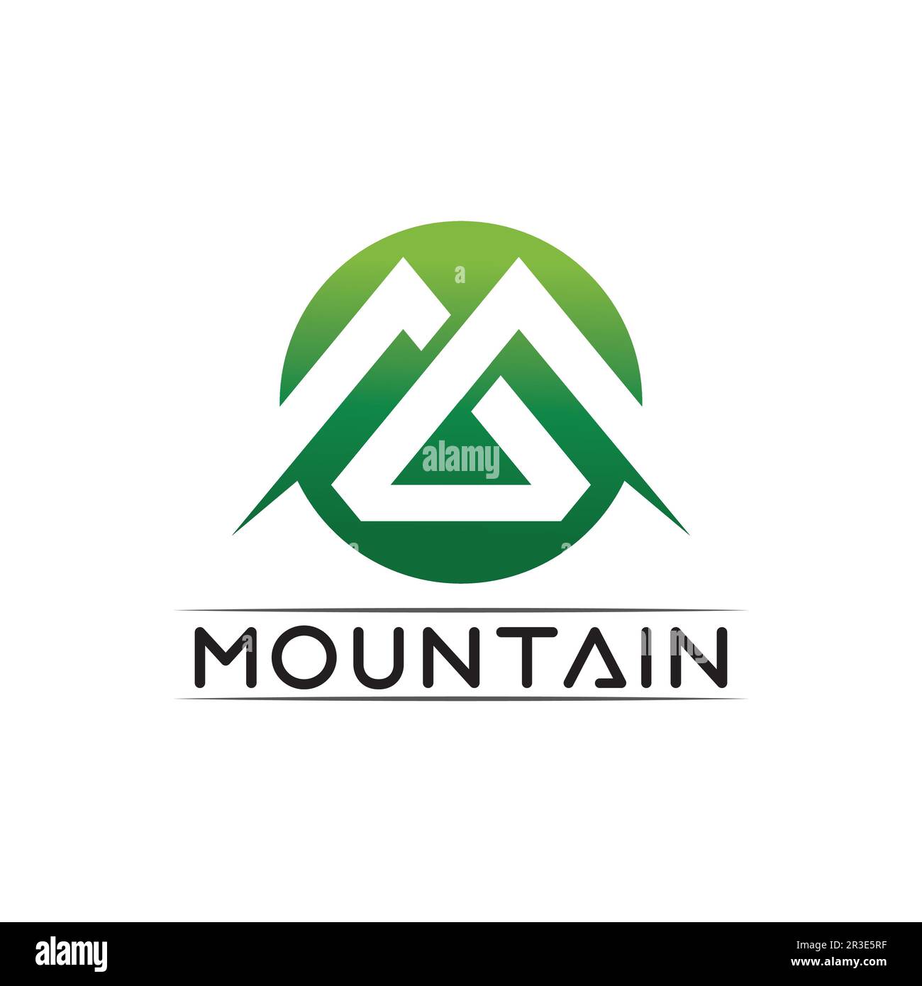 Mountain Icon logo Template Vector illustration design Outdoor Adventure et Expedition Design logo Illustration de Vecteur