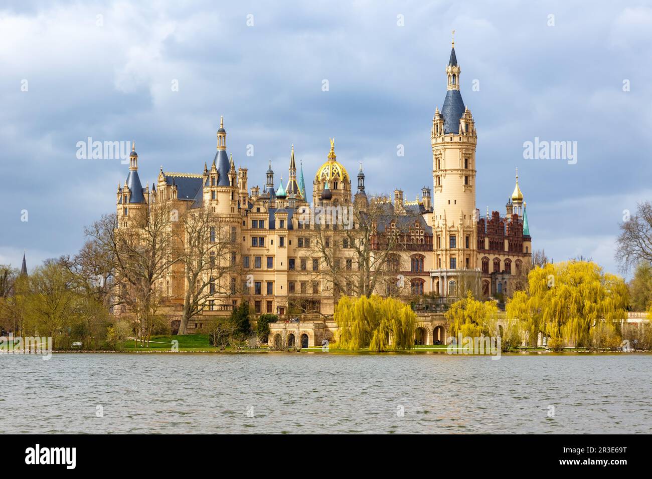 Château de Schwerin Parlement d'État Gouvernement Parlement Mecklenburg-Poméranie occidentale en Allemagne Banque D'Images