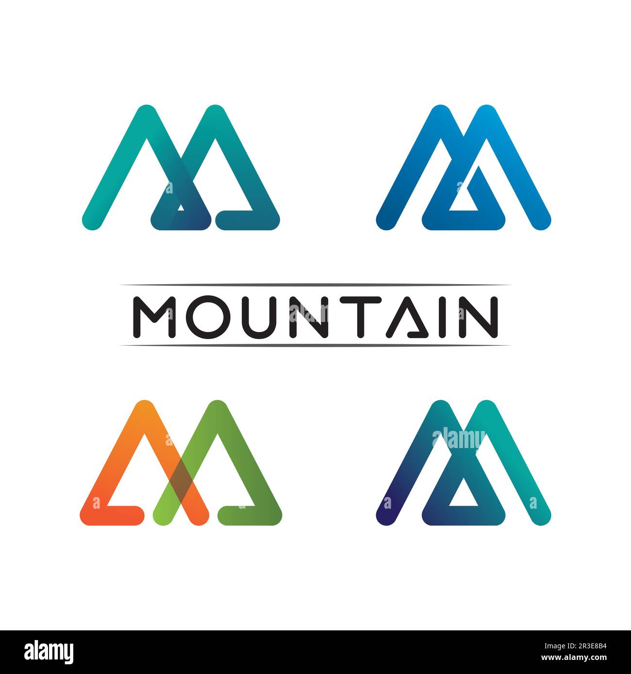 Mountain Icon logo Template Vector illustration design Outdoor Adventure et Expedition Design logo Illustration de Vecteur