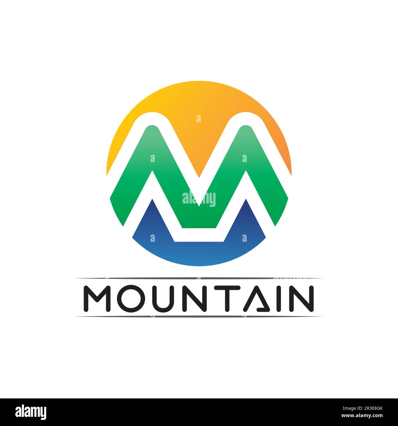 Mountain Icon logo Template Vector illustration design Outdoor Adventure et Expedition Design logo Illustration de Vecteur