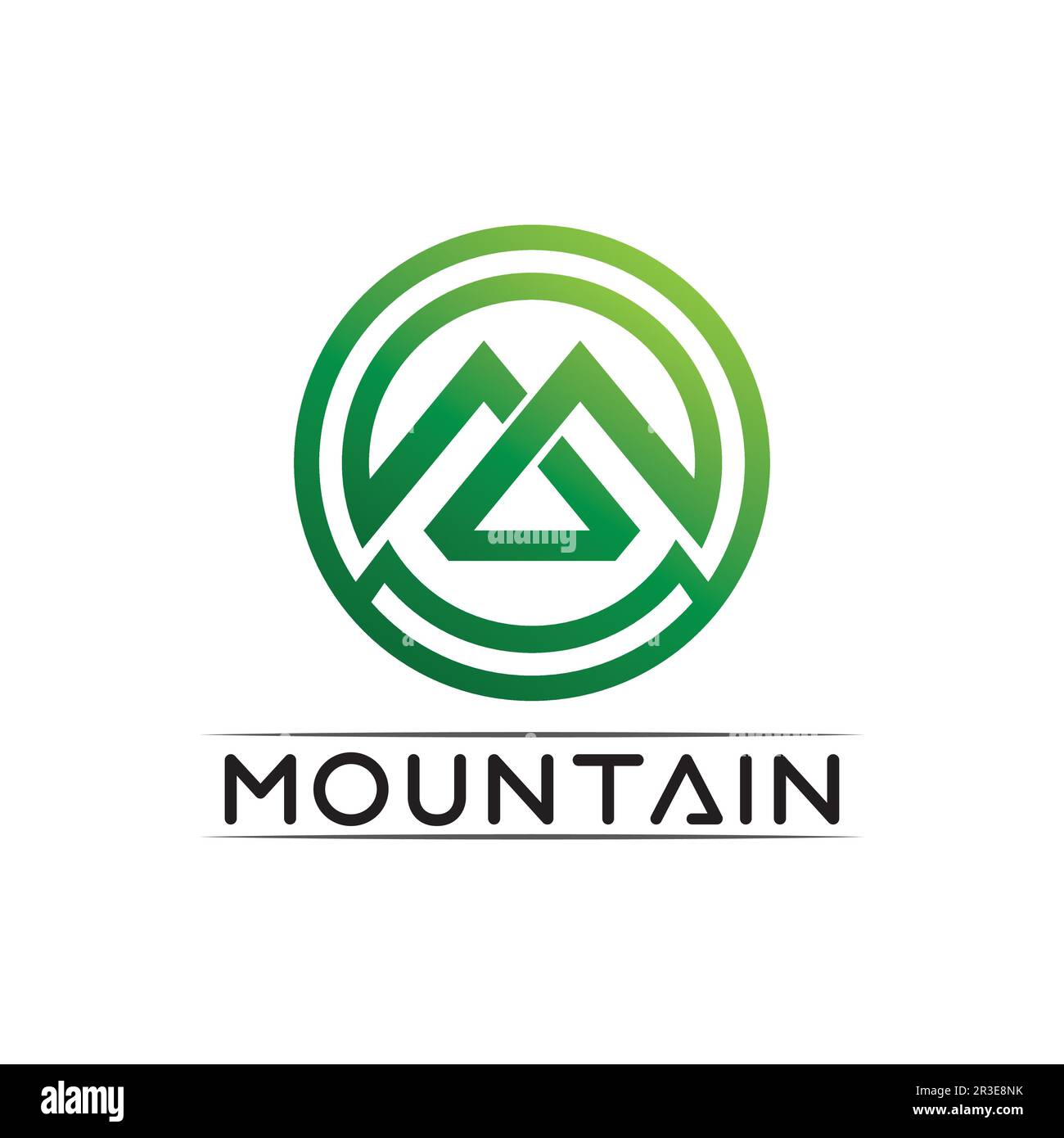 Mountain Icon logo Template Vector illustration design Outdoor Adventure et Expedition Design logo Illustration de Vecteur