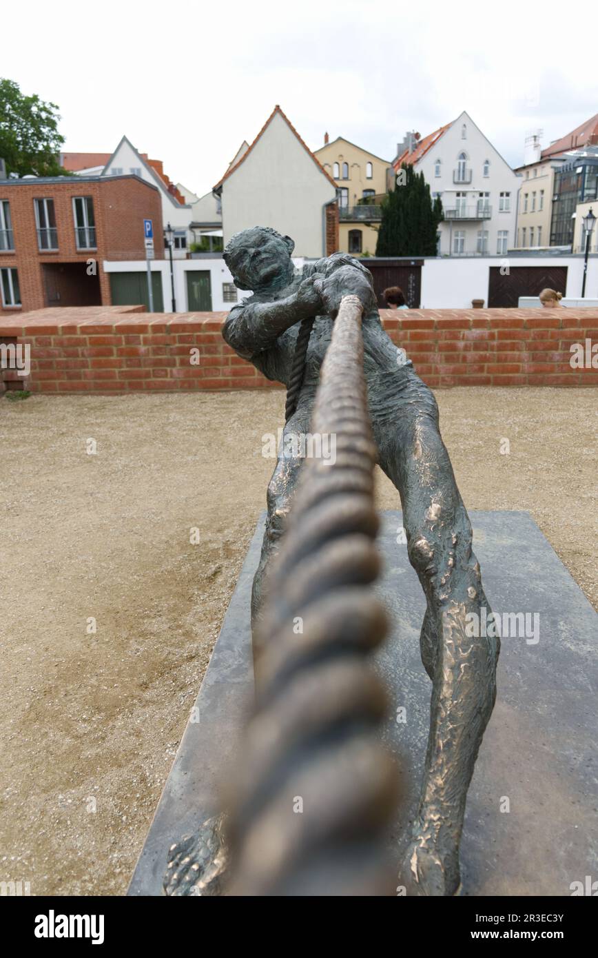 Wismar, Tug of War, Hanseatic City, Mecklembourg-Poméranie-Occidentale, Allemagne Banque D'Images