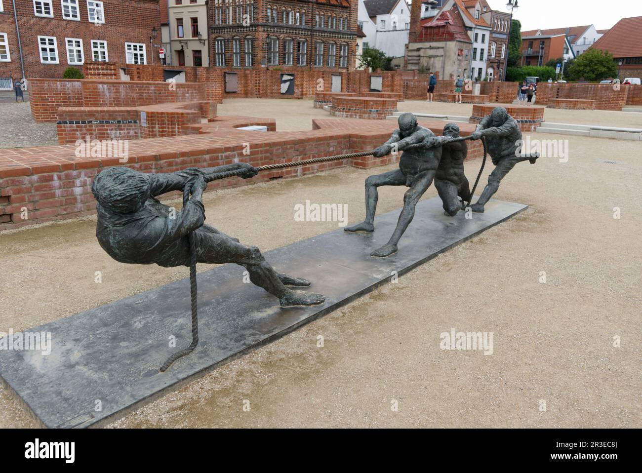 Wismar, Tug of War, Hanseatic City, Mecklembourg-Poméranie-Occidentale, Allemagne Banque D'Images