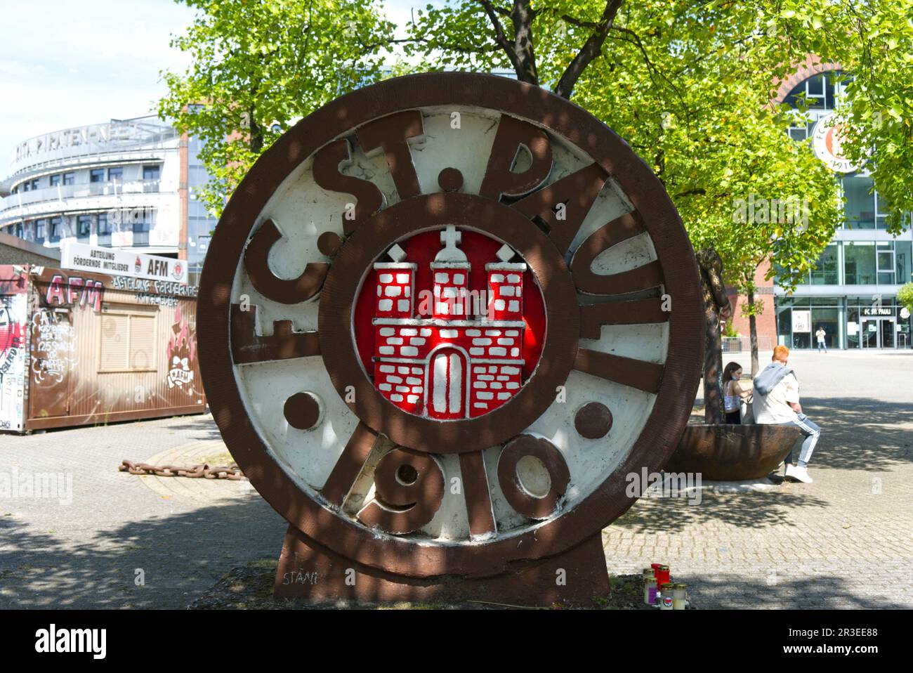 Hambourg. Stade Millerntor, FC St. Pauli, Allemagne Banque D'Images
