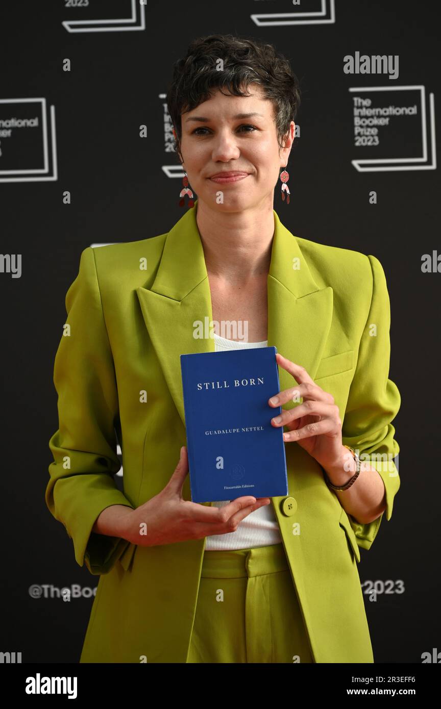 Londres, Royaume-Uni. 23rd mai 2023. Guadalupe Nettel est un écrivain et traducteur mexicain Rosalind Harvey assiste au Prix international de Booker 2023 au Sky Garden, Londres, Royaume-Uni. Crédit : voir Li/Picture Capital/Alamy Live News Banque D'Images