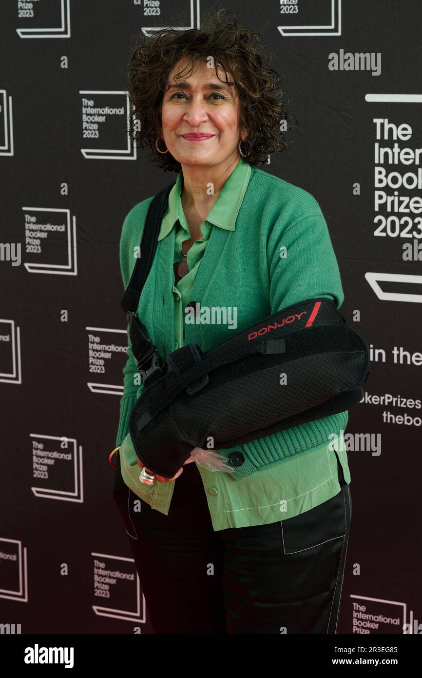 Londres, Royaume-Uni . 23 mai 2023 . Razia Iqbal photographié lors de la cérémonie des lauréats du Prix international du Booker 2023 qui s'est tenue au jardin du ciel. Crédit : Alan D West/Alay Live News Banque D'Images