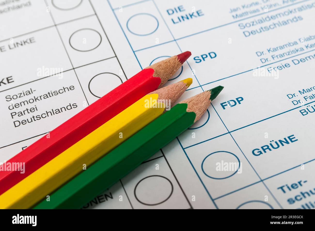 Feu de circulation coalition Bundestag élection 2021??? Banque D'Images
