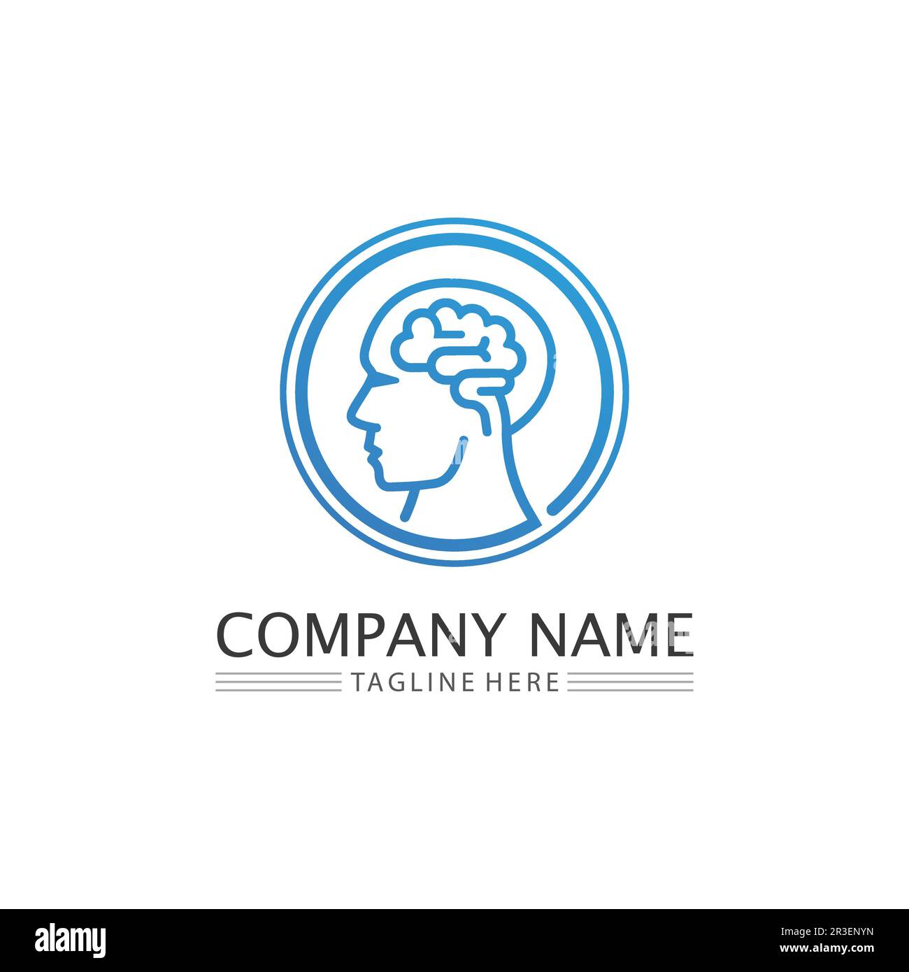 L'icône illustration vectorielle du cerveau santé Conception du modèle. Illustration de Vecteur