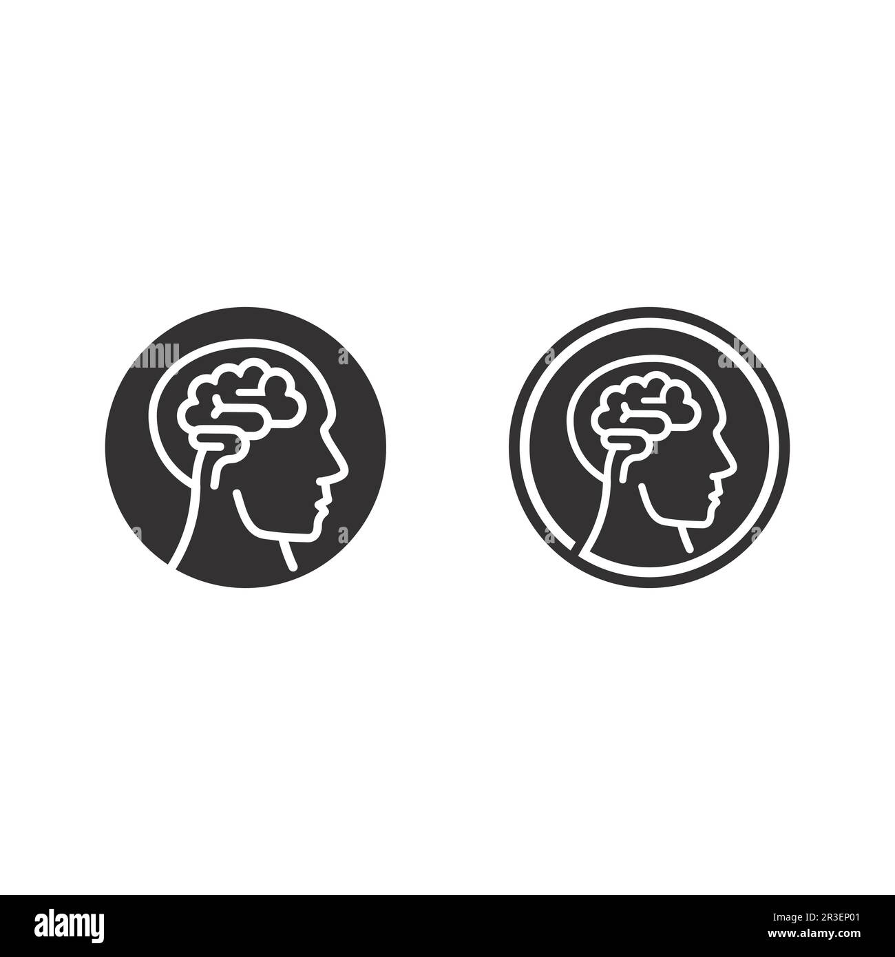 L'icône illustration vectorielle du cerveau santé Conception du modèle. Illustration de Vecteur