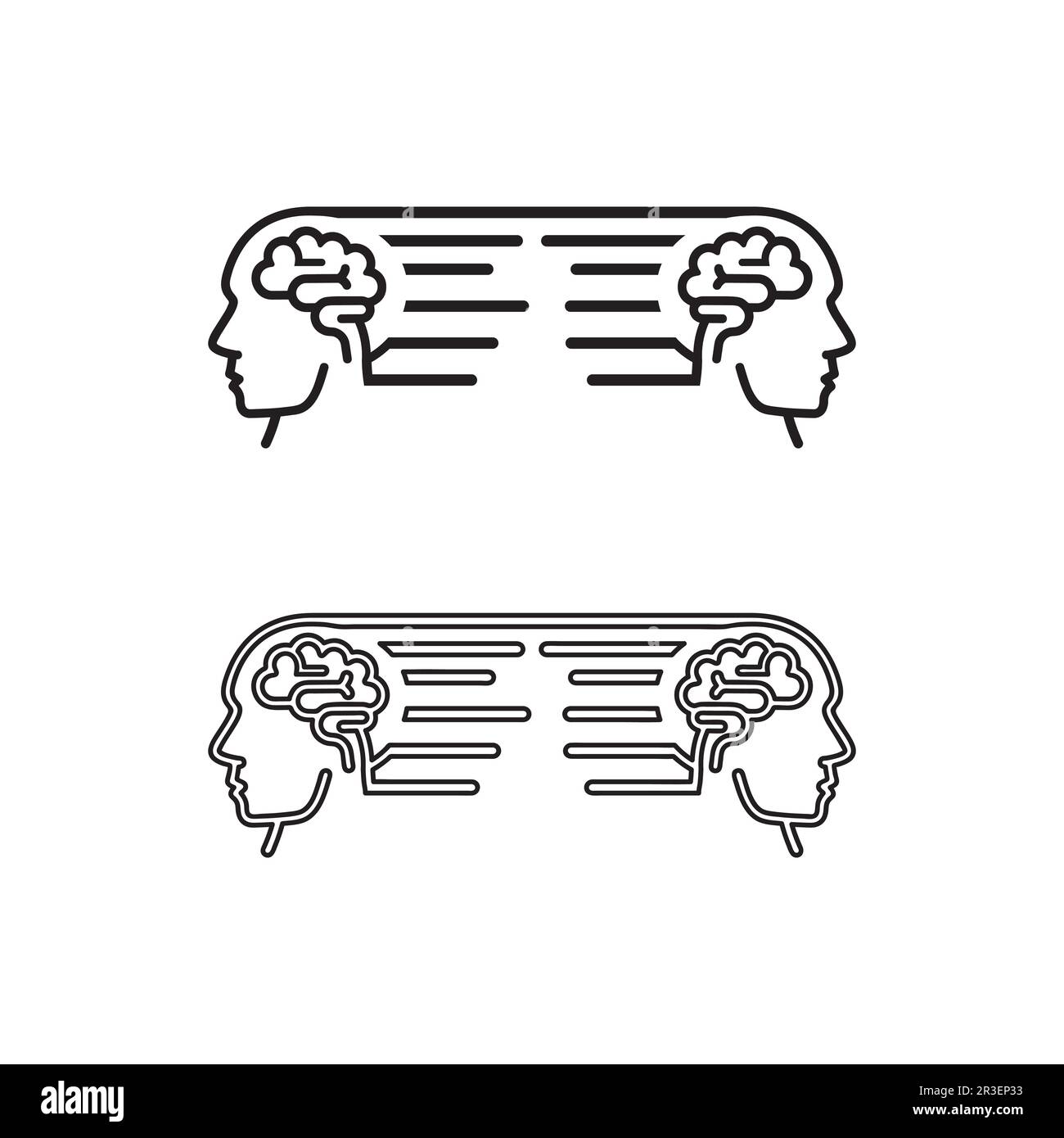 L'icône illustration vectorielle du cerveau santé Conception du modèle. Illustration de Vecteur